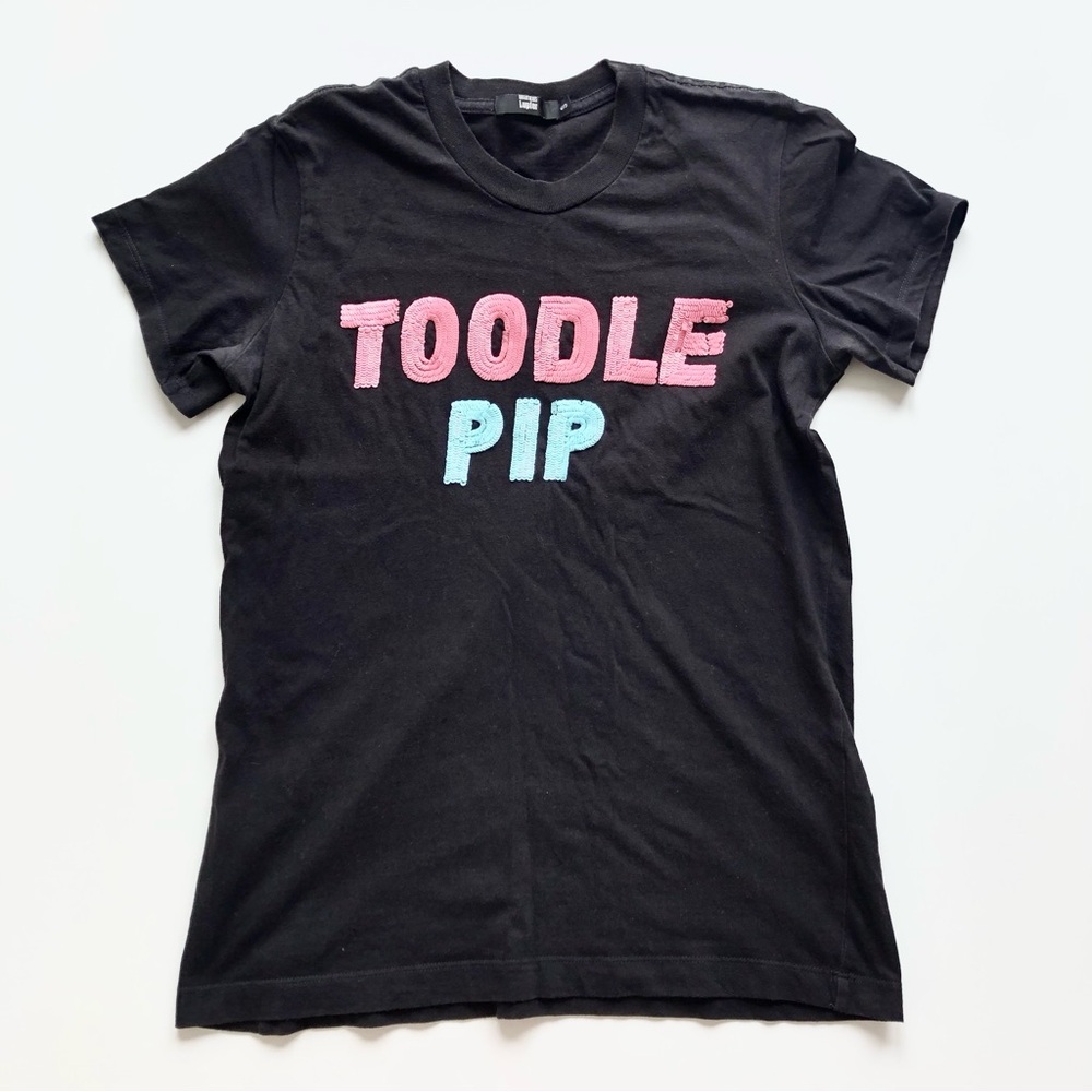 Markus Lupfer Sequin T-shirt Top Tee Sz Small S Toddle Pip - Picture 2 of 10